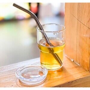 New 6  3oz Mini Tumbler Shot Glass  Straw Lid Sublimation Shot Glasses